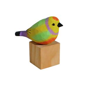 Резные деревянные статуэтки птиц chubby 5 см Wooden play family