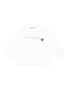 Футболка с вышитым логотипом Moncler Enfant, белый