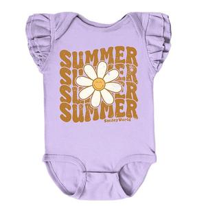 Боди Smileyworld summer wave с многослойными рукавами-крылышками The Juniper Shop, Lavender