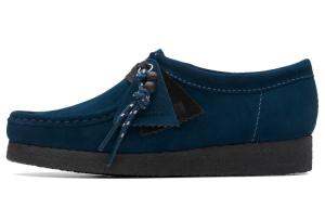 Кроссовки clarks Originals WALLABEE Lifestyle Shoes Women's Low-top Blue, синий