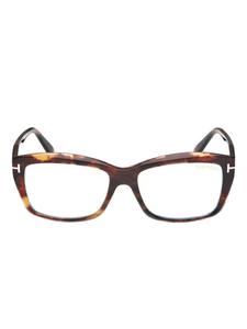 Очки TOM FORD Eyewear в квадратной оправе, коричневый