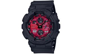 Мужские часы CASIO Liquid Crystal/Analog Dual Display Series Red