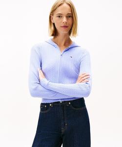 Кардиган с капюшоном на молнии