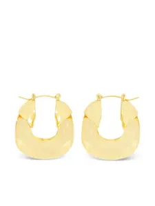 Серьги-кольца с эффектом чеканки Lizzie Fortunato, золотистый