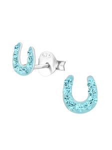 Schmuck23 Серебряные серьги в форме подковы, 925 пробы, 0,7 см x 0,8 см