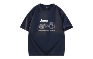 Футболка Unisex Crew Neck Moderate Heavyweight Jeep, темно-синий