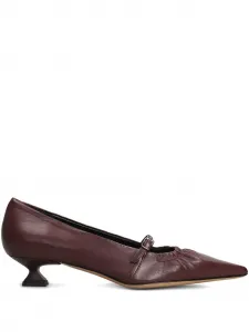 Балетки с заостренным носком и пряжками The Seller, красный