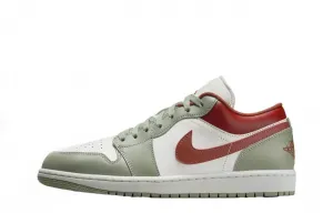 Jordan Air 1 Cushioning Slip Resistant Abrasion Resistant Low top Vintage Basketball Shoes Unisex White Gray