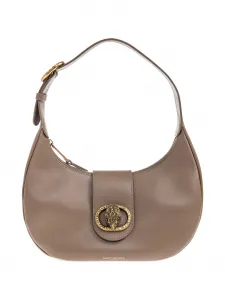 Сумка через плечо Chelsea с полумесяцем, украшенная кристаллами Kurt Geiger London, коричневый