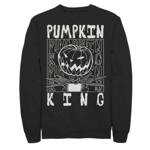 Мужской свитшот Disney The Nightmare Before Christmas Pumpkin King Stack Licensed Character