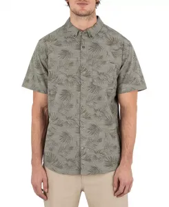 Мужская рубашка с коротким рукавом One and Only Stretch Print Hurley, зеленый
