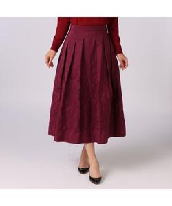 Юбка из вышитой тафты