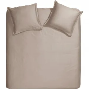 Постельное белье Золушка «Plain Sundays», со стоячим швом Cinderella, серо-коричневый