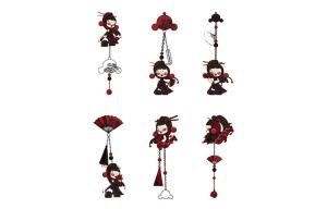 Skullpanda Beijing Retro Collection бейдж мистери бокс одиночный мистери бокс/полный бокс 6 шт POP MART