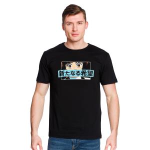 Футболка Star Wars - Manga Leia черная