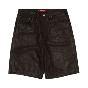 Шорты Supreme Baggy Leather Short, Snakeskin