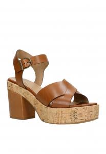 Босоножки на высоком каблуке Wojas, коричневый