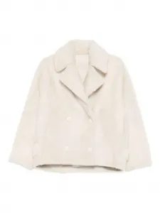 Двубортный блейзер Yves Salomon, белый