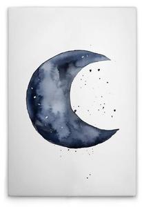 Картина на холсте A.S. Création Blue Crescent цвет weissblau