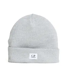 Шапка из сверхтонкой мериносовой шерсти C.P. Company, серый