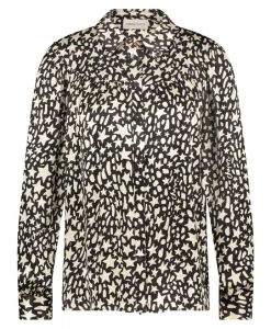 Блуза с длинными рукавами и звездами Fabienne Chapot, черный