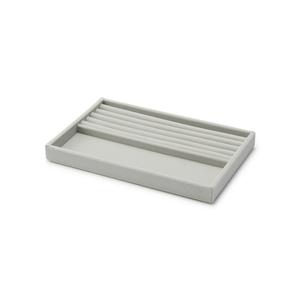 Шкатулка бархатная Muji для драгоценностей, серый