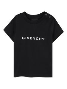 Футболка с короткими рукавами и принтом логотипа Givenchy Kids, черный