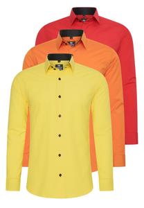 Приталенная рубашка на пуговицах Rusty Neal, цвет Yellow/Orange/Red