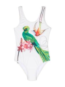 Molo купальник Nika с принтом, нейтральный цвет