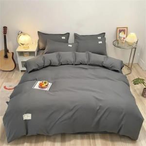 Hndudnff Комплект постельного белья однотонный односпальный двуспальный