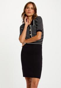 Платье Morgan MINI STRIPES, Noir/Black