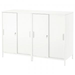 Шкаф с раздвижными дверцами TROTTEN IKEA, 160x110 см, белый