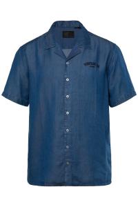 Рубашка на пуговицах классического кроя JP1880, Blue denim