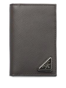 Prada картхолдер из сафьяновой кожи, серый