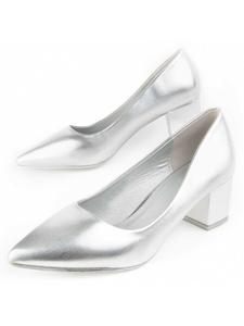 Туфли-лодочки Sloons серебристого цвета Montevita