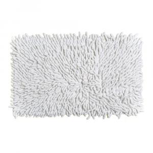 Cassadecor Коврик для ванной из синели, белый