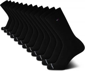 Мужские носки Tommy Hilfiger Crew Socks - 12 пар носков из хлопковой смеси Performance Cushion Crew Socks - дышащие спортивные носки для мужчин, Pure Black