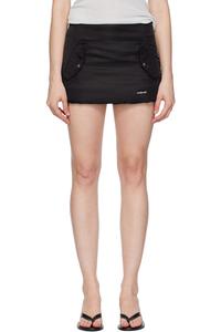 Утеплённая мини-юбка We11Done, черный