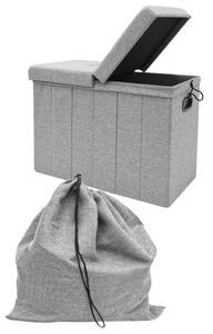 Корзина для белья Dunedesign, 31x45x62 см, серый