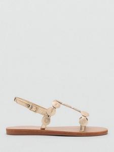 Детские сандалии Nati с открытым носком Metallic Mango, Gold