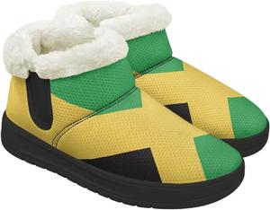 Женские зимние ботинки для снега, теплые, с утеплителем, уютные, противоскользящие, с утолщенной подошвой для прогулок на снегу на улице Gdxynsmny, Jamaican Flag