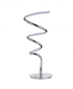 Современная светодиодная настольная лампа Scribble 19,75 дюйма с регулировкой яркости Jonathan Y, chrome