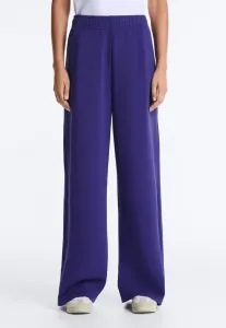 Широкие прямые спортивные штаны с мягкой на ощупь поверхностью Oysho, Mottled Blue