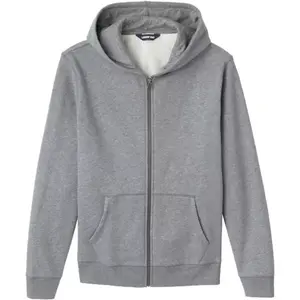 Школьная толстовка на молнии для взрослых Lands' End, цвет pewter heather