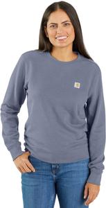 Carhartt женская толстовка с круглым вырезом Relaxed Fit Midweight French Terry, Wisteria