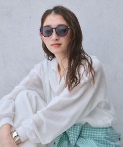 Широкие солнцезащитные очки Веллингтон United Arrows, цвет Black