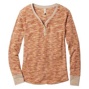 Женская футболка хенли с эффектом спейс-дай Legendary Whitetails, Pumpkin Space Dye