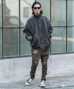 Mj10506 - Куртка с рукавами из джинсовой ткани, обработанной химическим способом Cambio, цвет Black