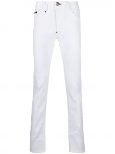 Джинсы Istitutional Super прямого кроя Philipp Plein, белый