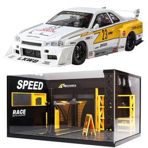 Сборная модель Nissan Skyline GTR S15 Light Up Workshop 1 24 TY MODELS, белый